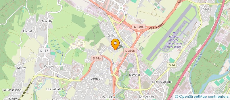 localisation de l'entreprise MADAME AUDREY POINTE  EPAGNY METZ-TESSY