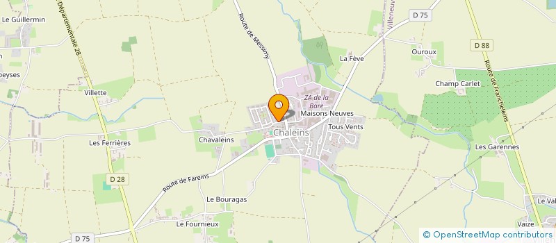 localisation de l'entreprise MADAME AUDREY POLIGNY  CHALEINS