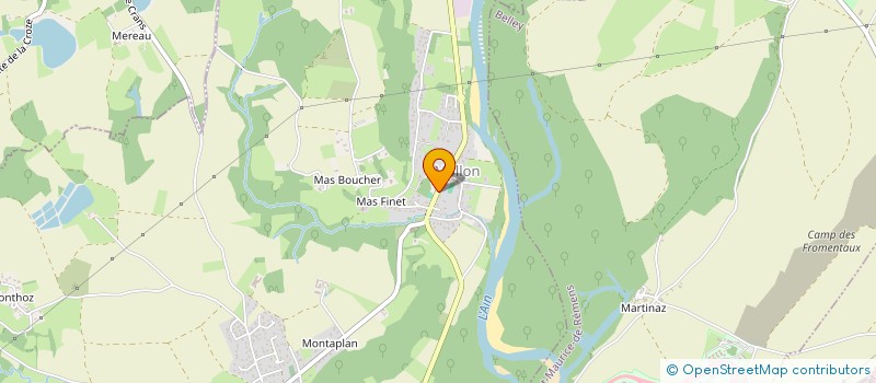 localisation de l'entreprise MADAME AUDREY PONSARD  VILLIEU-LOYES-MOLLON