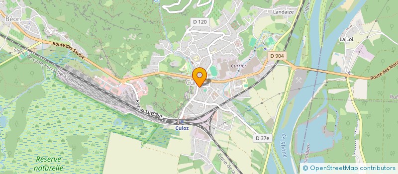 localisation de l'entreprise MADAME AUDREY PONTY  CULOZ-BEON