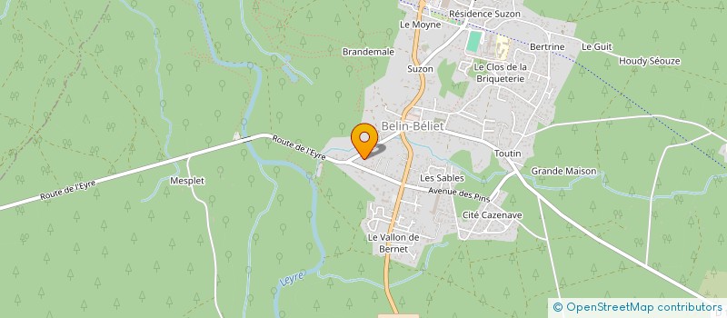 localisation de l'entreprise MADAME AUDREY POURIEUX  BELIN-BELIET