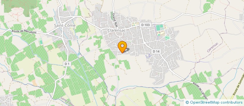 localisation de l'entreprise MADAME AUDREY PRIETO  CAVEIRAC