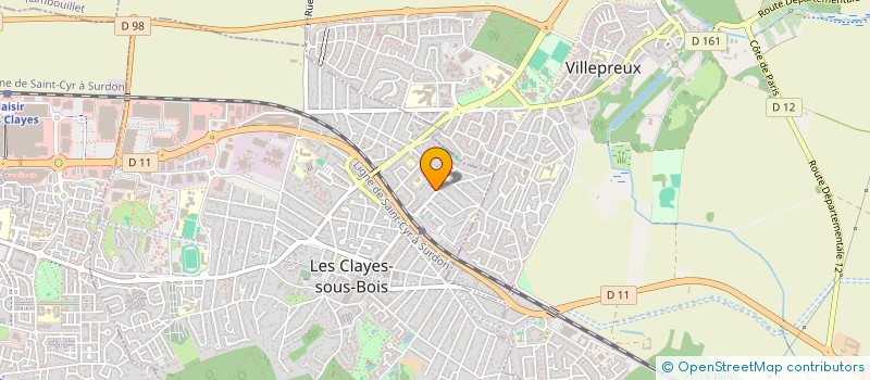 localisation de l'entreprise MADAME AUDREY PRIEUR à LES CLAYES-SOUS-BOIS