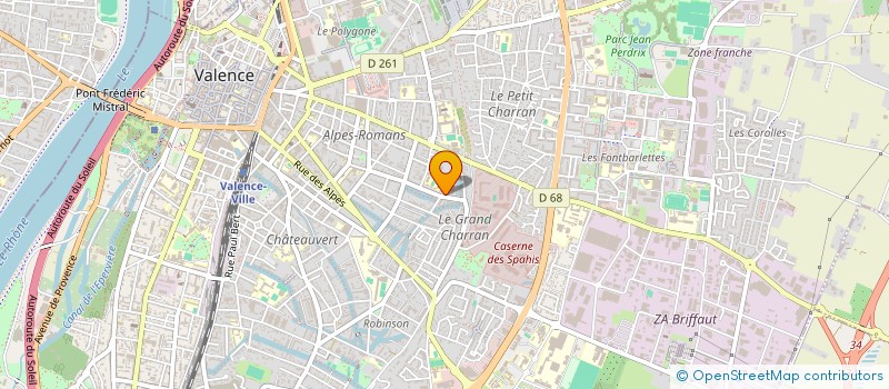 localisation de l'entreprise MADAME AUDREY PROCOLAM  VALENCE