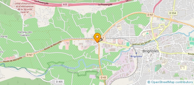 localisation de l'entreprise MADAME AUDREY QUESTROY  BRIGNOLES