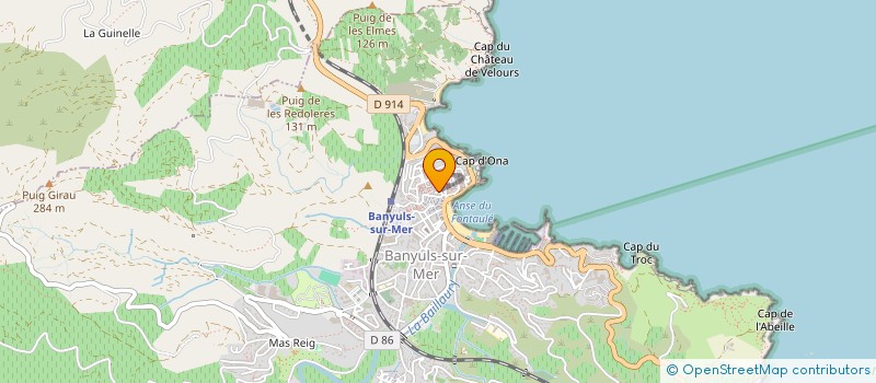 localisation de l'entreprise MADAME AUDREY QUINTANE  BANYULS-SUR-MER