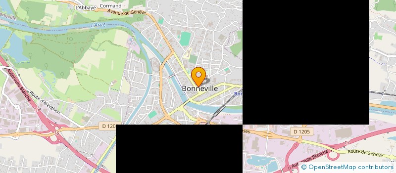 localisation de l'entreprise MADAME AUDREY RAFFARD  BONNEVILLE