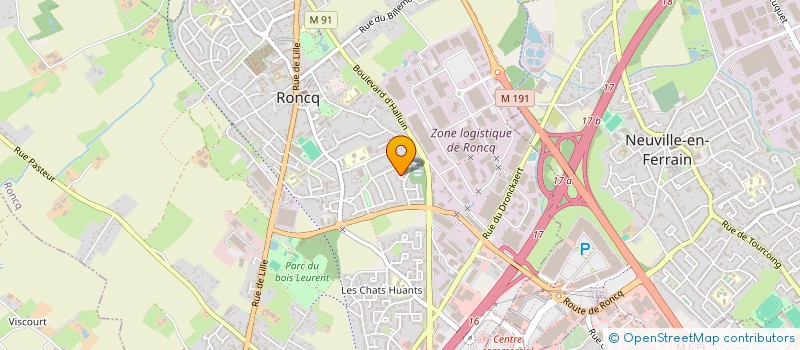 localisation de l'entreprise MADAME AUDREY RAGOT  RONCQ