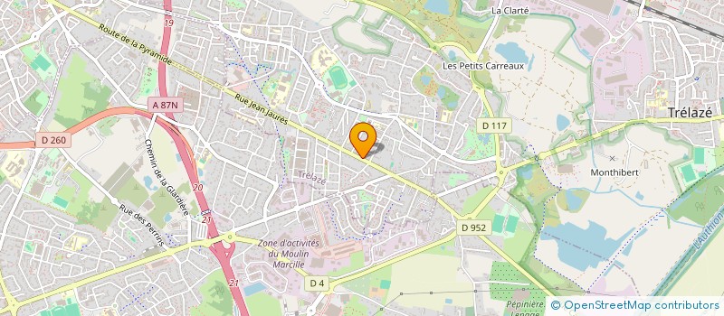 localisation de l'entreprise MADAME AUDREY RAGUIN  TRELAZE