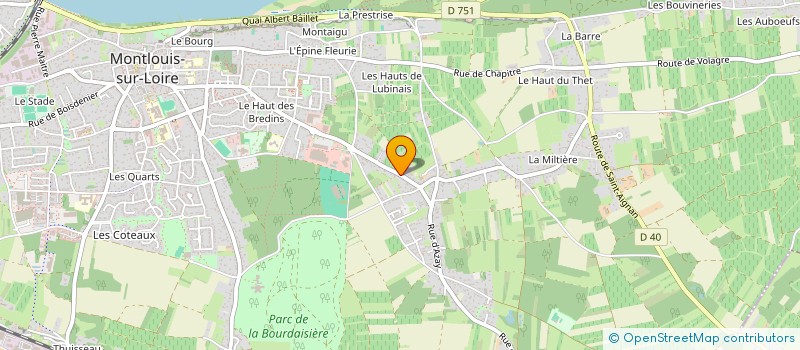 localisation de l'entreprise MADAME AUDREY RAIMBAULT  MONTLOUIS-SUR-LOIRE