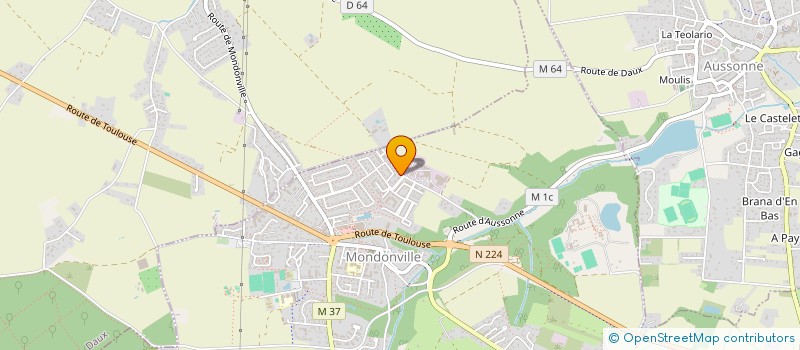 localisation de l'entreprise MADAME AUDREY RAISIN  MONDONVILLE