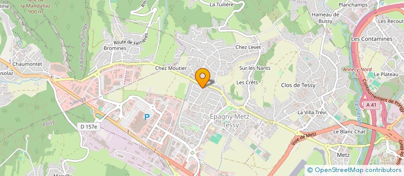 localisation de l'entreprise MADAME AUDREY RASO  EPAGNY METZ-TESSY