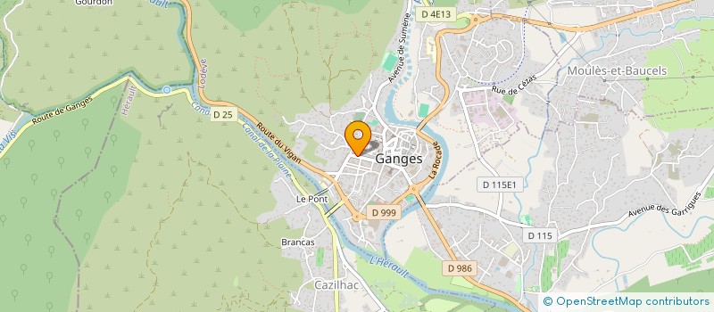 localisation de l'entreprise MADAME AUDREY RAVENEAU  GANGES