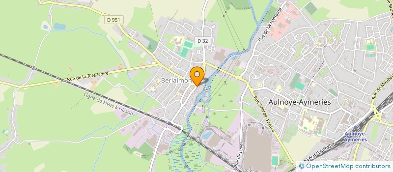 localisation de l'entreprise MADAME AUDREY RAVIAT  BERLAIMONT