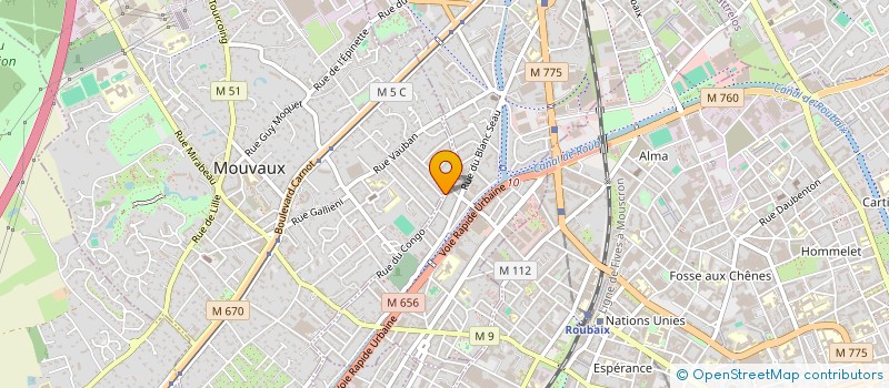 localisation de l'entreprise MADAME AUDREY REBOUT  MOUVAUX