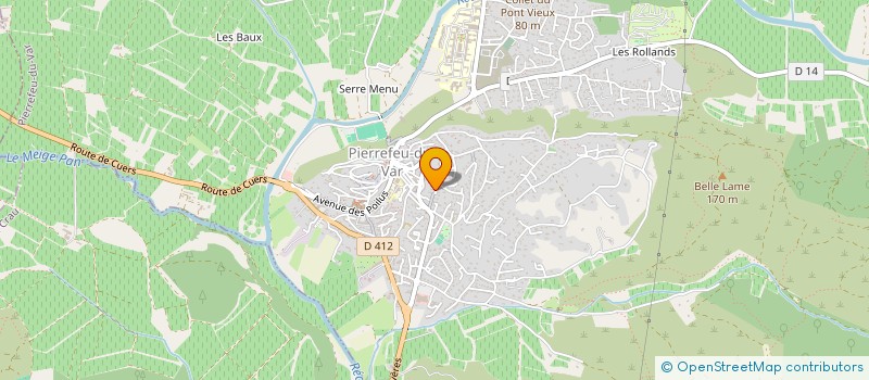 localisation de l'entreprise MADAME AUDREY RECOUS  PIERREFEU-DU-VAR