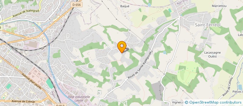 localisation de l'entreprise MADAME AUDREY REGAZZI  BON-ENCONTRE