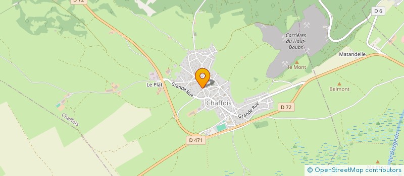 localisation de l'entreprise MADAME AUDREY REPPELIN  CHAFFOIS