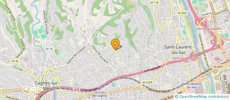 localisation de l'entreprise MADAME AUDREY RICCIARDI à CAGNES-SUR-MER