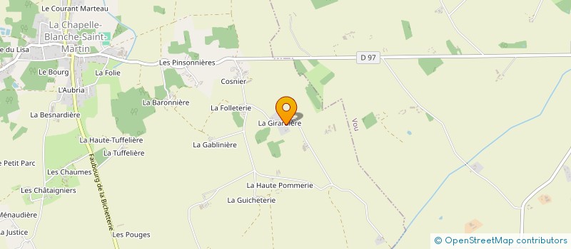 localisation de l'entreprise MADAME AUDREY RICOULT  LA CHAPELLE-BLANCHE-SAINT-MARTIN