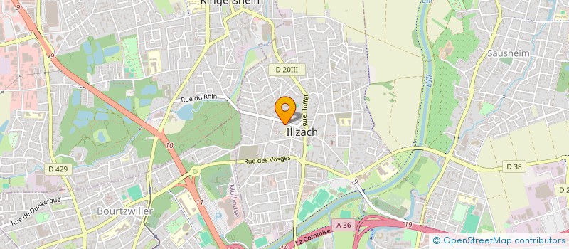 localisation de l'entreprise MADAME AUDREY RIGNAC  ILLZACH