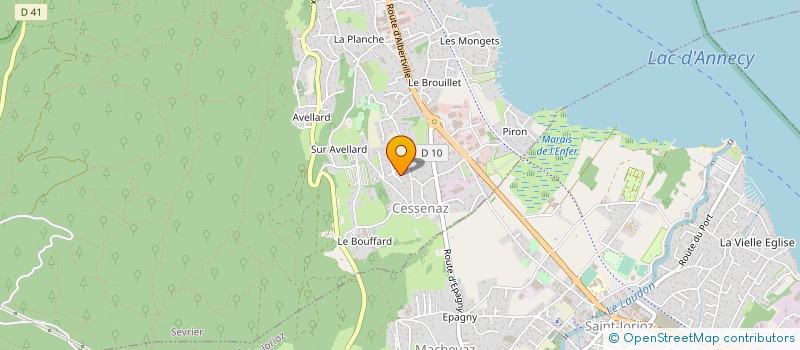 localisation de l'entreprise MADAME AUDREY RIPPOZ  SEVRIER