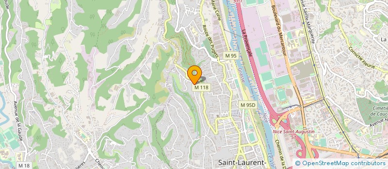 localisation de l'entreprise MADAME AUDREY RIVA à SAINT-LAURENT-DU-VAR