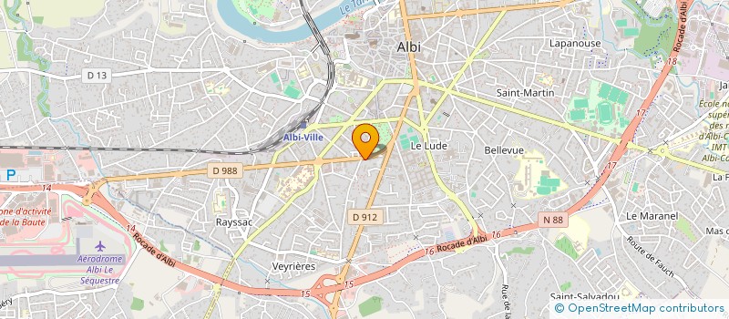 localisation de l'entreprise MADAME AUDREY RIVIERE à ALBI