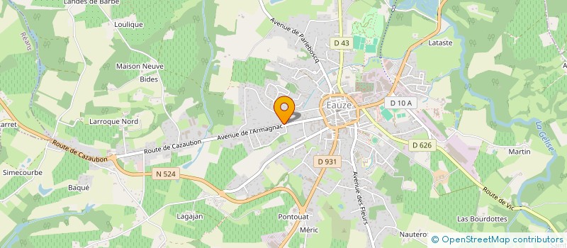 localisation de l'entreprise MADAME AUDREY RIVIERE  EAUZE