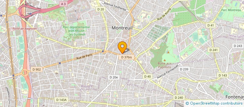 localisation de l'entreprise MADAME AUDREY RIVOALEN à MONTREUIL