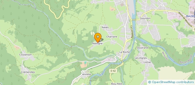 localisation de l'entreprise MADAME AUDREY RIVOLLIER  BAS-EN-BASSET