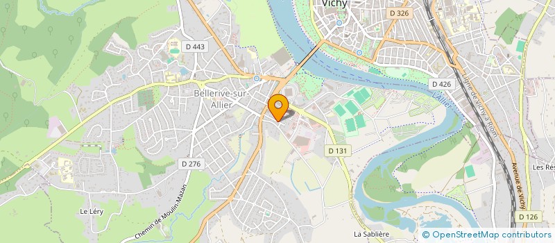 localisation de l'entreprise MADAME AUDREY ROCHE  BELLERIVE-SUR-ALLIER