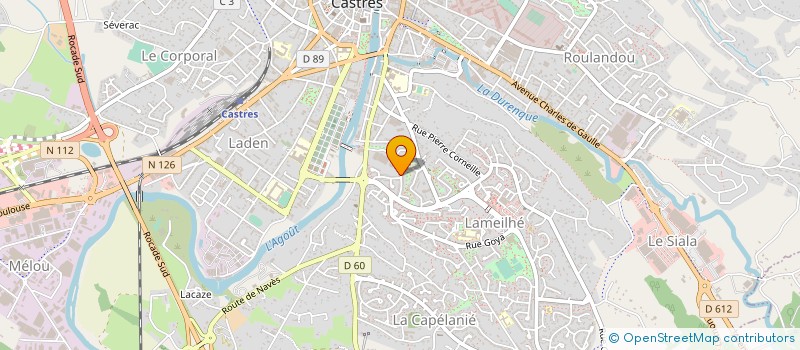 localisation de l'entreprise MADAME AUDREY RODRIGUEZ  CASTRES