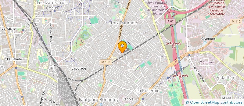 localisation de l'entreprise MADAME AUDREY RODRIGUEZ  TOULOUSE
