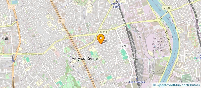 localisation de l'entreprise MADAME AUDREY ROLLAND à VITRY-SUR-SEINE