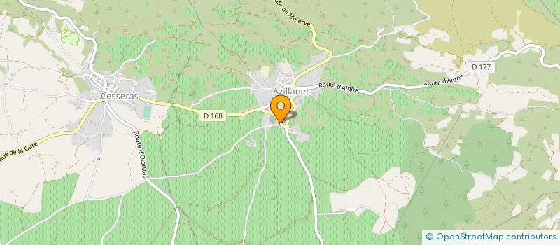 localisation de l'entreprise MADAME AUDREY ROUANET  MINERVE