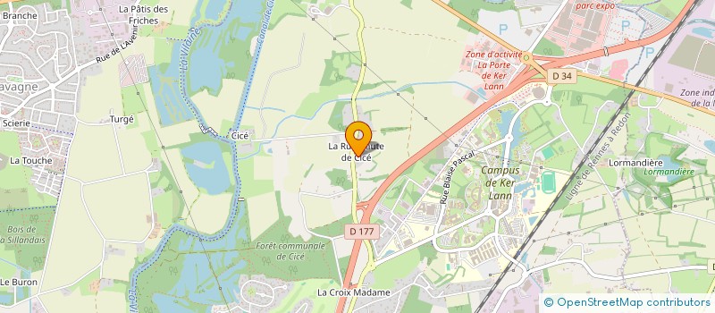 localisation de l'entreprise MADAME AUDREY ROUAULT  BRUZ