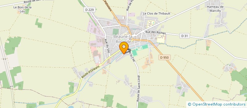 localisation de l'entreprise MADAME AUDREY ROY à BEAUNE-LA-ROLANDE