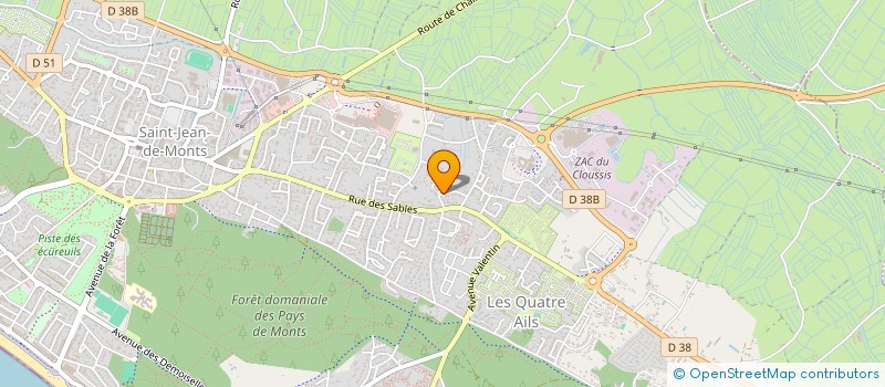 localisation de l'entreprise MADAME AUDREY RUDISULI  SAINT-JEAN-DE-MONTS