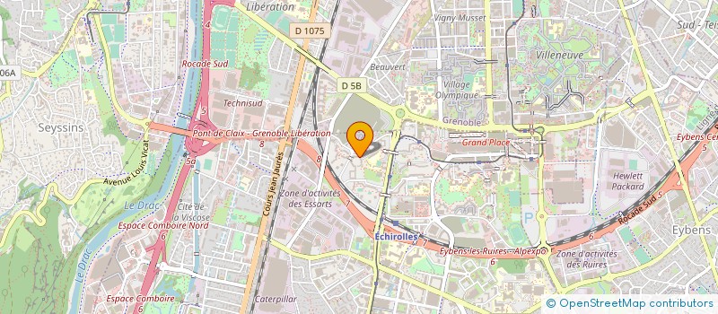 localisation de l'entreprise MADAME AUDREY RUIZ  ECHIROLLES