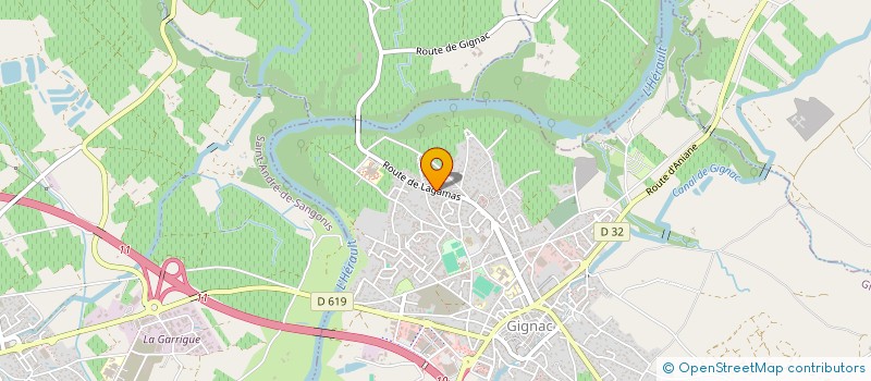 localisation de l'entreprise MADAME AUDREY SAGNIMORTE  GIGNAC