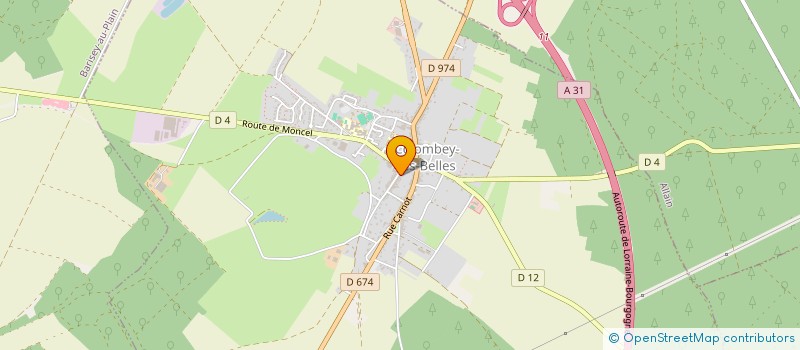 localisation de l'entreprise MADAME AUDREY SAINTOT  COLOMBEY-LES-BELLES