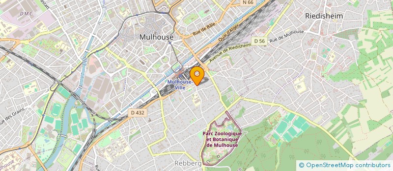 localisation de l'entreprise MADAME AUDREY SANCHEZ  MULHOUSE