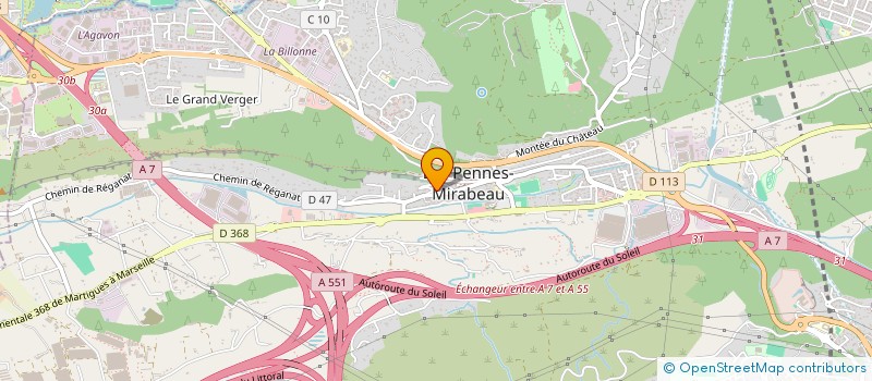 localisation de l'entreprise MADAME AUDREY SANTINO à LES PENNES-MIRABEAU