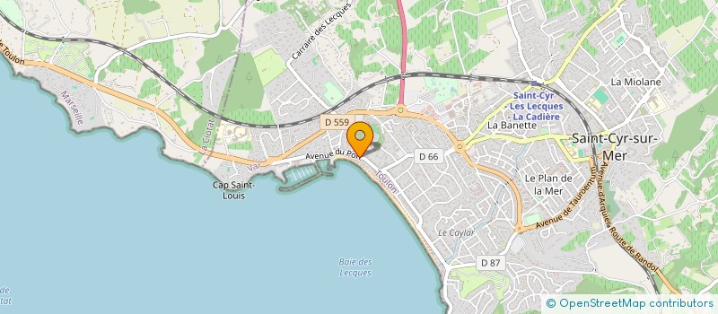 localisation de l'entreprise MADAME AUDREY SANZ à SAINT-CYR-SUR-MER
