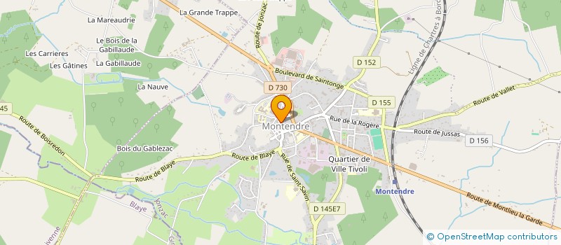 localisation de l'entreprise MADAME AUDREY SARRADIN à MONTENDRE