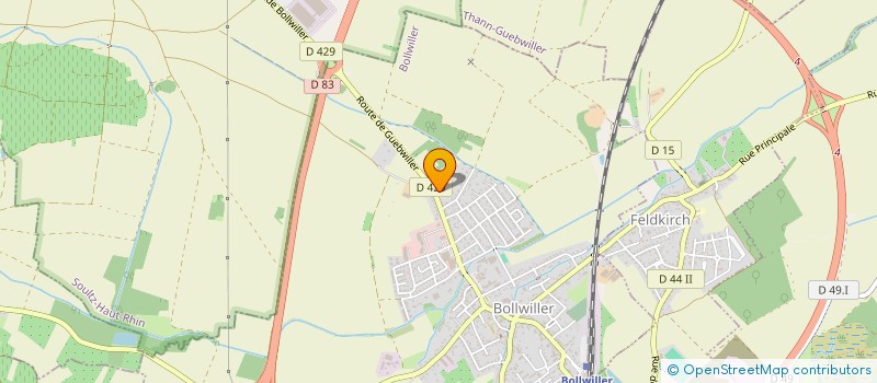 localisation de l'entreprise MADAME AUDREY SAUNER  BOLLWILLER