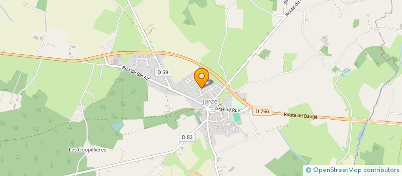 localisation de l'entreprise MADAME AUDREY SAUVAGE  JARZE VILLAGES