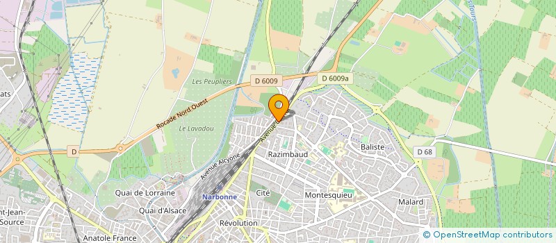 localisation de l'entreprise MADAME AUDREY SAUVERVALD  NARBONNE