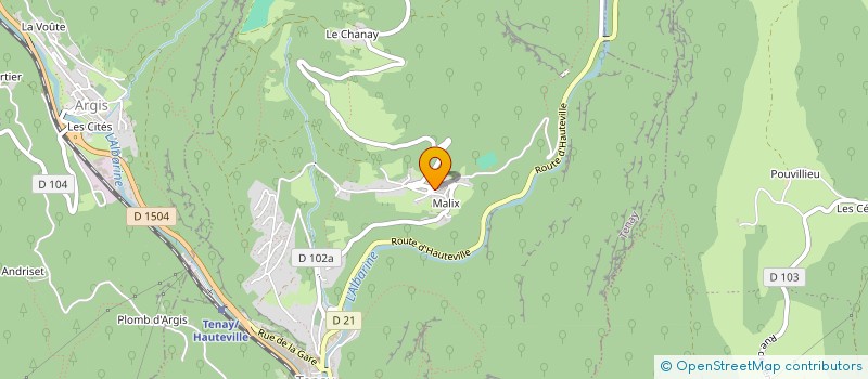 localisation de l'entreprise MADAME AUDREY SAVOI  TENAY